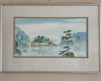 Margaret Livermore "Deception Pass" Watercolor