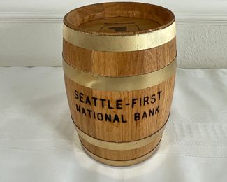 Vintage Seafirst Bank - Barrel Bank 