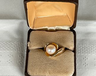 14K Pearl Ring