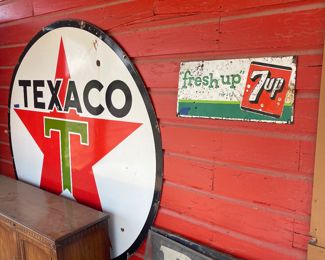 LARGE GAS and BEVERAGE SIGNS