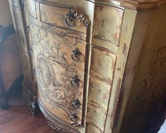 Hand painted cabinet