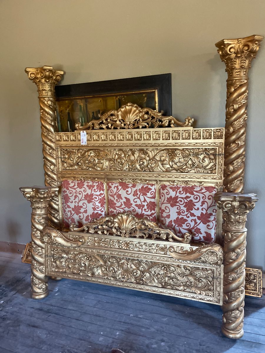 HAND CARVED Column Bed.  Estate paid $15,000