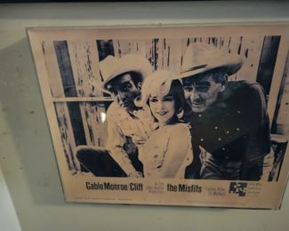 Original 1961 The Misfits Lobby Card - Last movie each of them made? Starring Clark Gable, Marilyn Monroe, and Montgomery Clift.