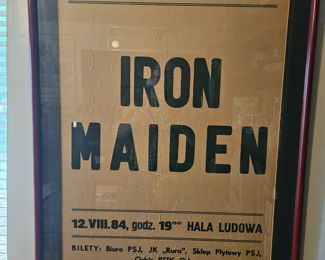 Polish IRON MAIDEN concert poster - the only one in existence
