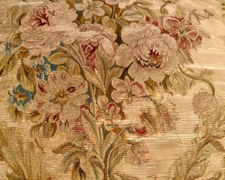 $1,400 Pr. antique French carved giltwood fauteuils                 41"h x 28"w x 25"d