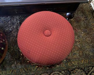 Now $350 - Was $450 Fun upholstered stools                  18"h x  21" diameter - a few small spots