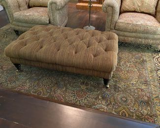 $450.00 Tufted ottoman #2   13"h x 44" long x 25"d