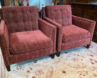 $1,500 Pr. Albert Vivo lounge chairs                                                      35"h x 34.5"w x 37"d 