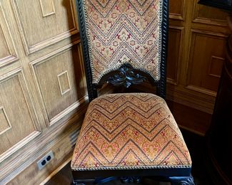 $450.00 Carved painted Louis-IV style side chair