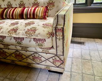 Now $1,875 - Was $2,500 each Incredible custom sofas with nailhead trim - 2 available  36"h x 82" long x 38"d