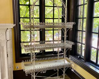  2  Victorian plant stands                                                           83"h x 44"w x 19"d