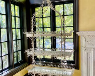  2  Victorian plant stands                                                           83"h x 44"w x 19"d