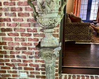 Now $490 - Was $650 Molded composite urn & pedestal     urn: 24"h x pedestal: 35.5"h