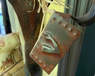 Now $575 - Was $750 Jan Barboglio wrought iron floor candelabra  72"h