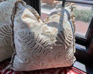 Custom pillows  Large: $150.00 pr.  small: $100.00 pr.