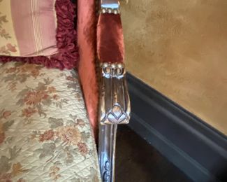 Now $900 - Was $1,200 Pair carved French bergeres 41"h x  32"w x seat depth 23"