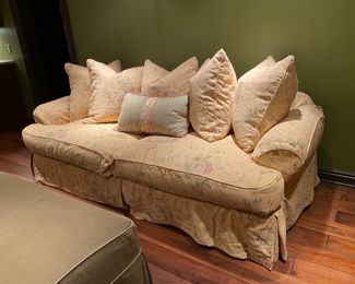 Now $1,125 - Was $1,400 Shabby Chic queen sleeper sofa 29"h x 88" long x 36"d