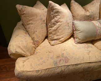 Now $1,125 - Was $1,400 Shabby Chic queen sleeper sofa 29"h x 88" long x 36"d