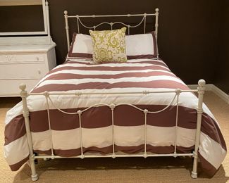 Now $490 each  - Was $650 each White iron full bed    2 available