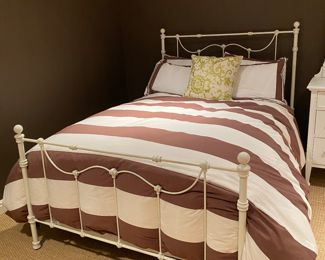 Now $490 each  - Was $650 each White iron full bed    2 available