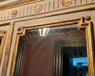 $2,800.00 Beautiful painted mirrored armoire                  88"h x 53"w x 20"d