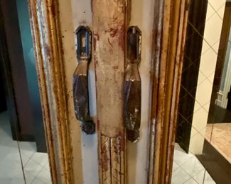 $2,800.00 Beautiful painted mirrored armoire                  88"h x 53"w x 20"d