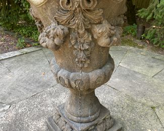 Now $650 - $750 Molded concrete planter                                         38"h x 16" diameter