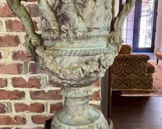 Now $490 - Was $650 Molded composite urn & pedestal     urn: 24"h x pedestal: 35.5"h