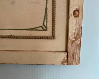 $225.00 Painted board with cherubic children                                  28"h x 26.5"w