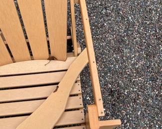  6 resin Adirondack chairs  (1 needs armrest re-attached)