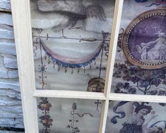 $100.00 Decorated window 30"h x 31"w