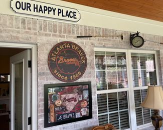 Atlanta Braves artwork, Atlanta wall ark, lamps, clocks