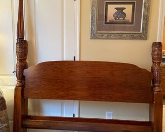 Four-poster Queen bed frame, disassembled