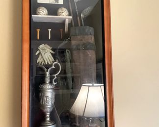 golf memorabilia, shadow box
