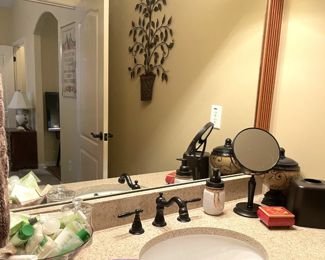 various bathroom items