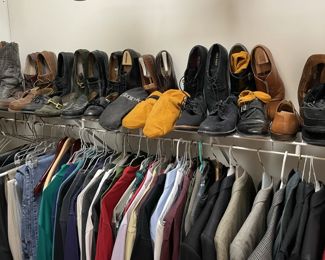 mens shoes and boots, mens pants, suits, coats, shirts,