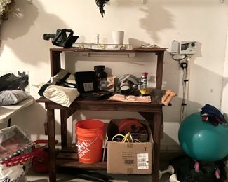 various home maintenance items, exercise equipment