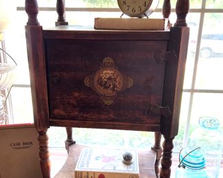 Painted cigar box/table