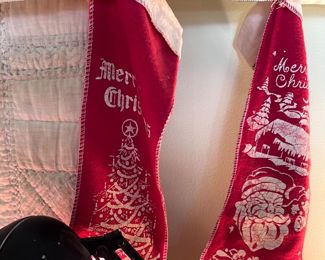 Vtg. Christmas stockings