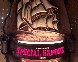 Heileman's Special Export Beer lighted sign