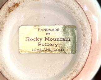 Handmade Rocky Mountain Pottery