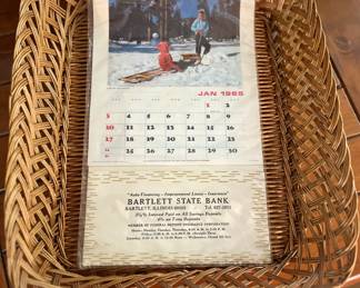 1965 Bartlett State Bank calendrer