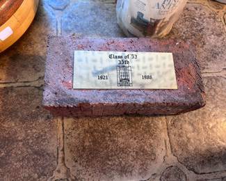 Dundee Crown high School Class of 53 commemorative brick