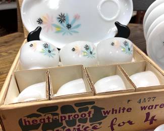 2 Vtg. Patio Snack Sets w/box