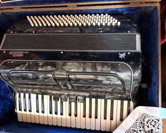 Vtg. Accordion w/case