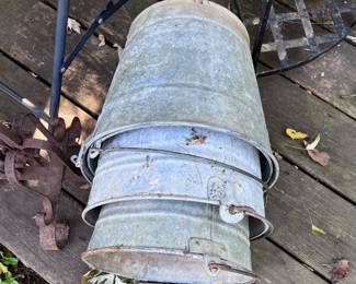 Galvanized buckets