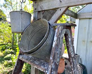 Galvanized buckets