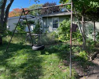Used & well loved swing set
