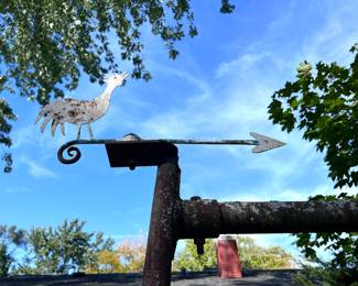 1 of 2 Metal Rooster weathervanes