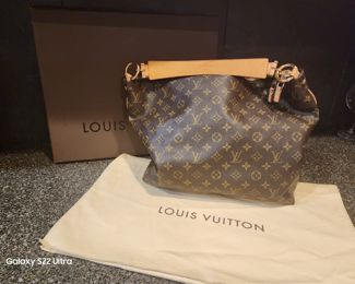 1. LOUIS VUITTON SULLY SS MONOGRAM $1350.00 WITH DUST BAG AND BOX 